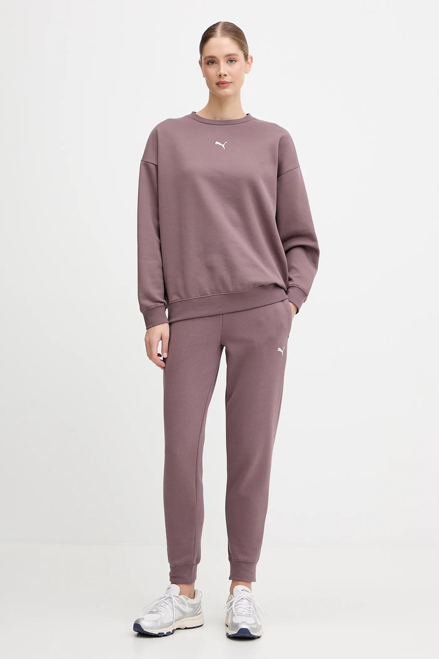 Кофта Puma цвет коричневый с аппликацией 685400.D