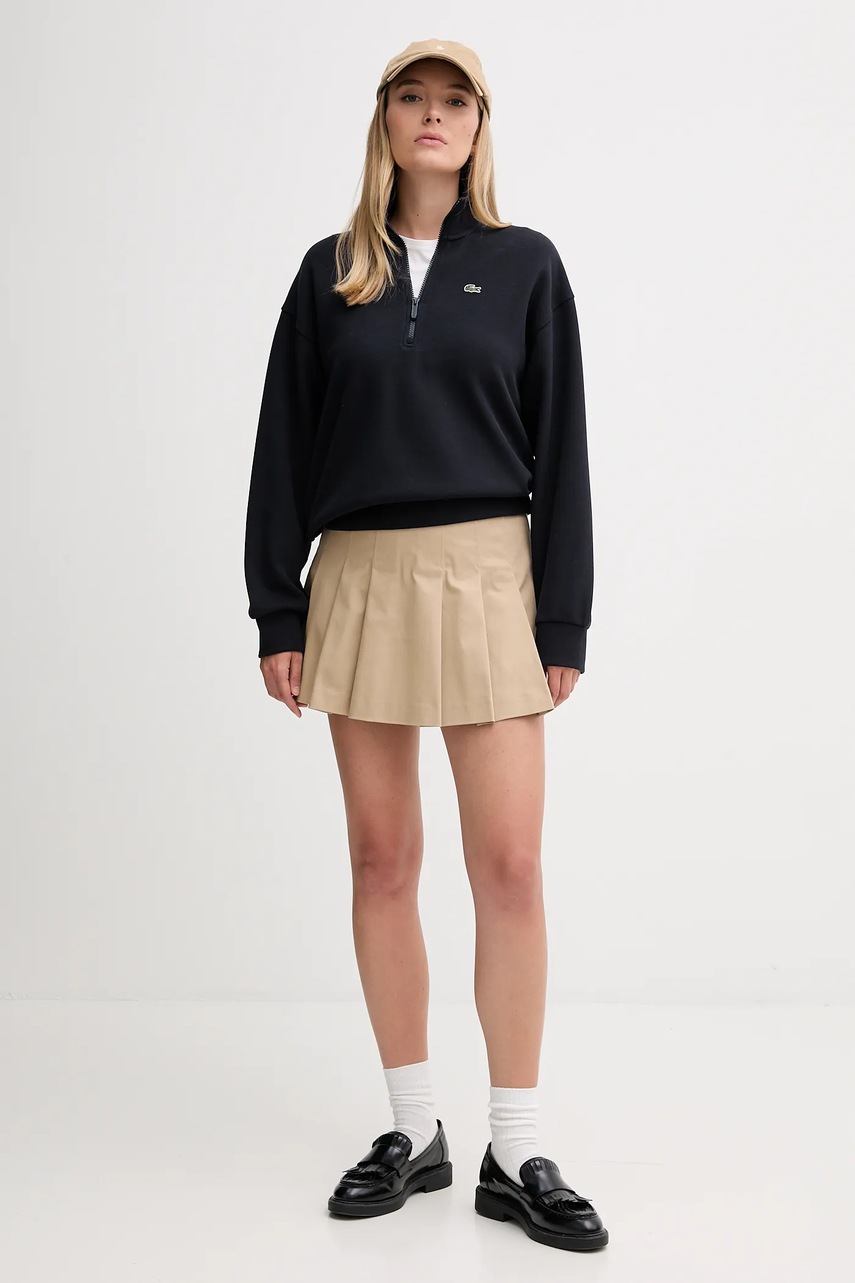 Кофта Lacoste цвет чёрный однотонная SF5271