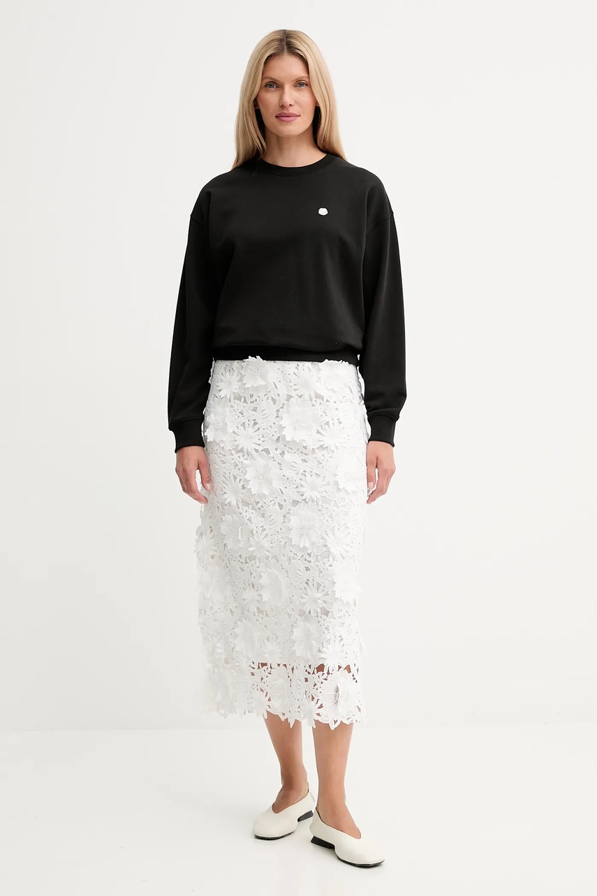 Хлопковая кофта Kenzo цвет чёрный однотонная FF62SW2564MF