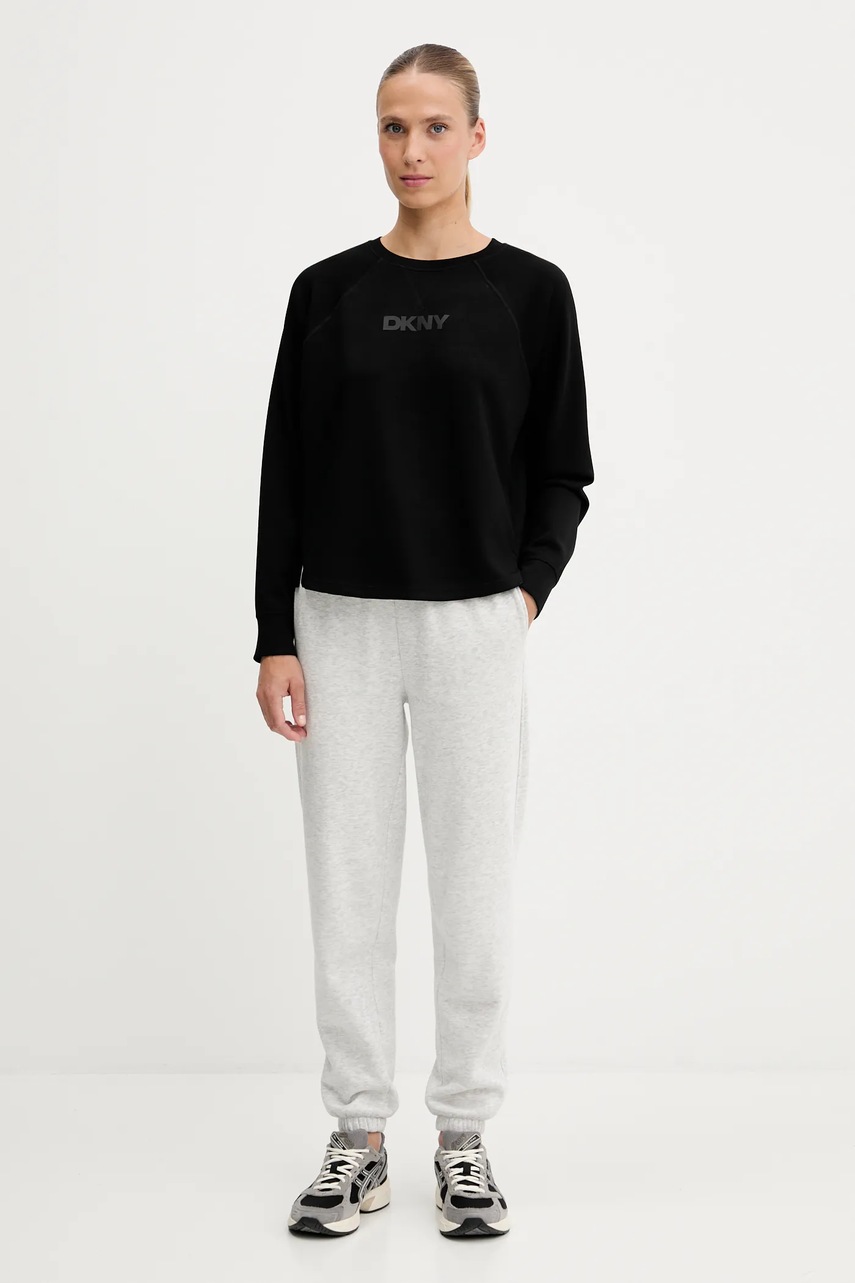 Кофта Dkny цвет чёрный с принтом DP5T9976