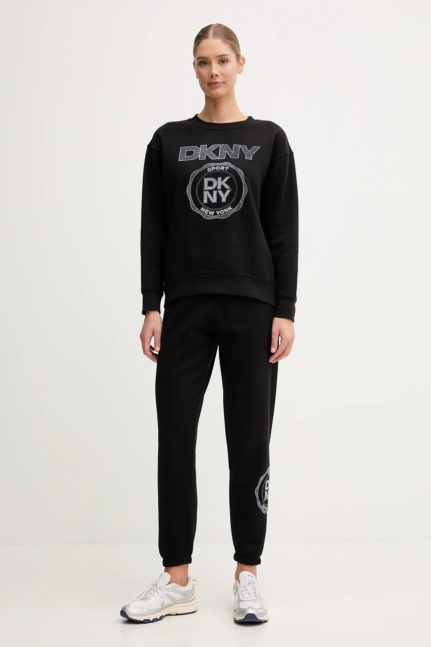 Кофта Dkny цвет чёрный с принтом DP5T1340