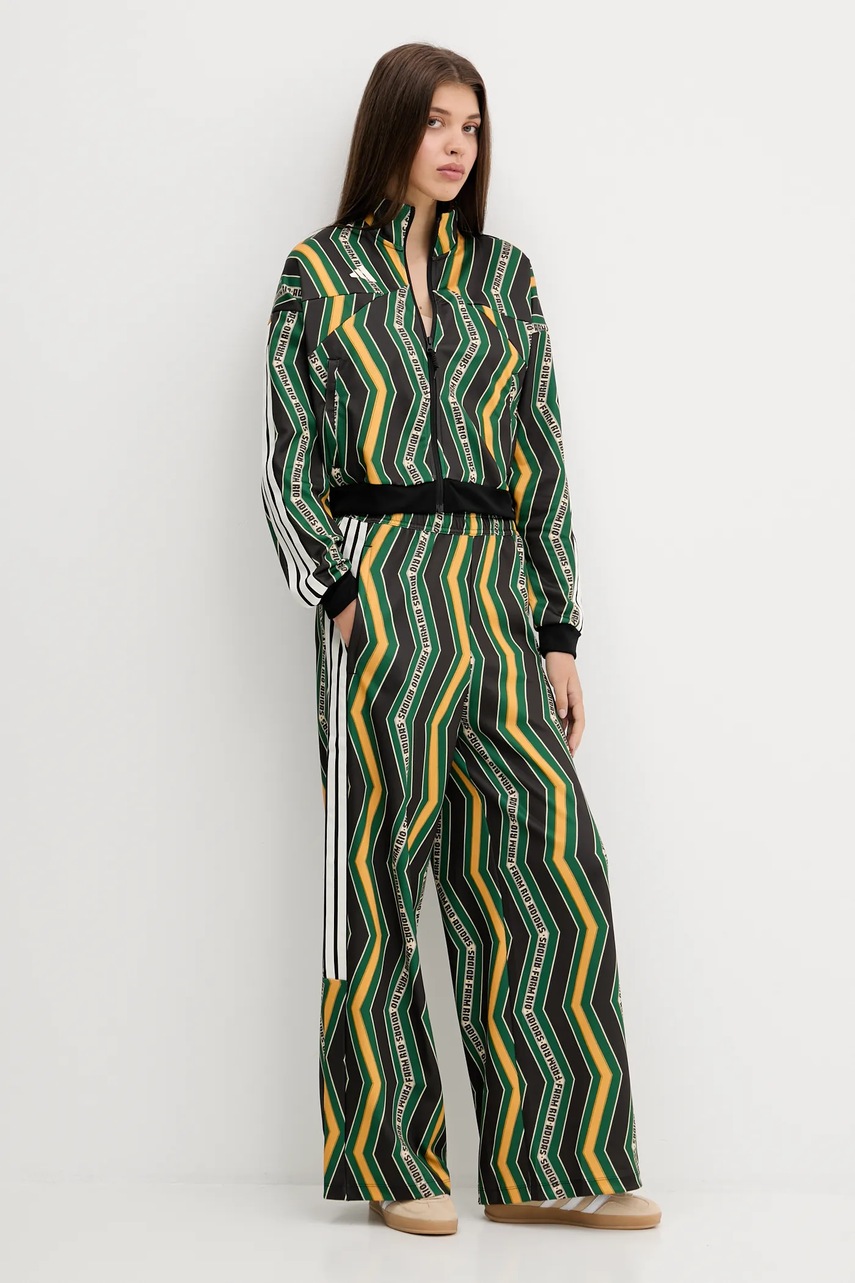 Кофта adidas x Farm Rio цвет чёрный узор JL8618