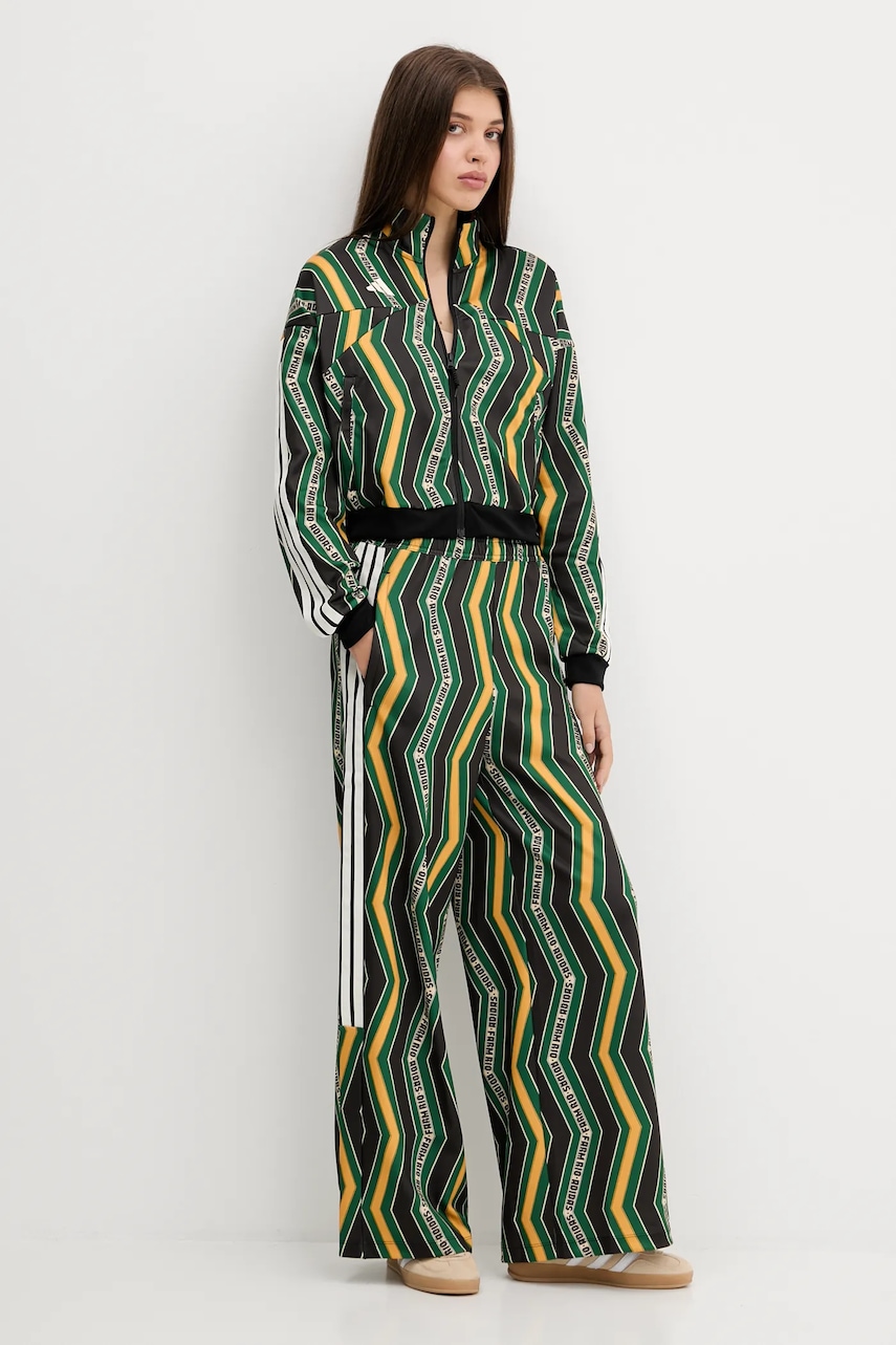 Кофта adidas x Farm Rio цвет чёрный узор JL8618 Кофта adidas x Farm Rio цвет чёрный узор JL8618