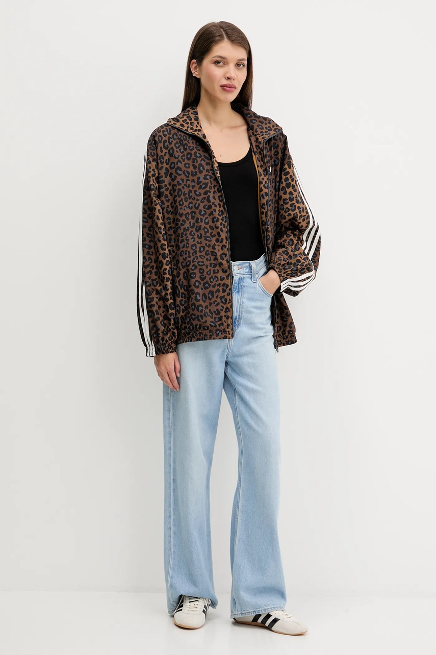 Кофта adidas Originals цвет коричневый узор JW7301