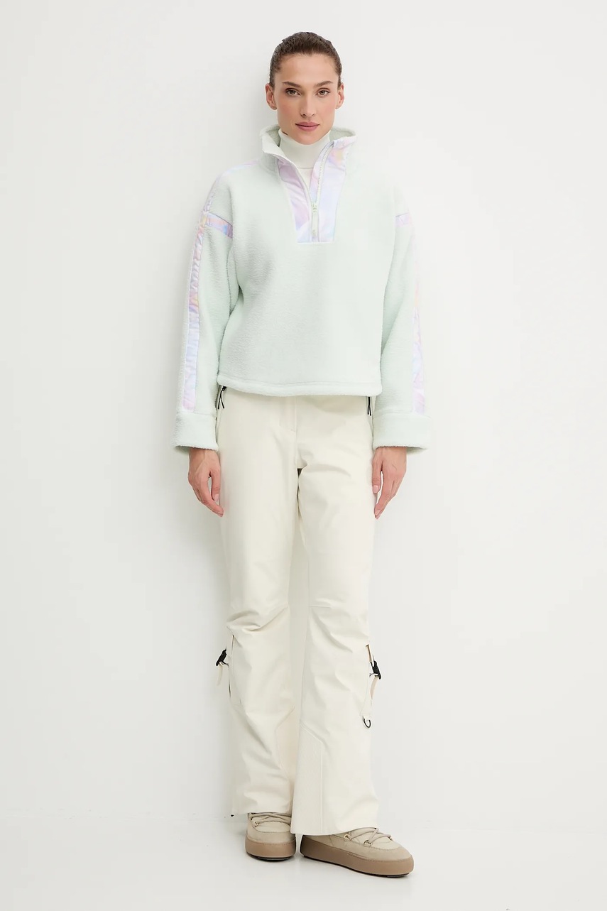 Флисовая кофта Helly Hansen IMPERIAL цвет зелёный однотонная 49581