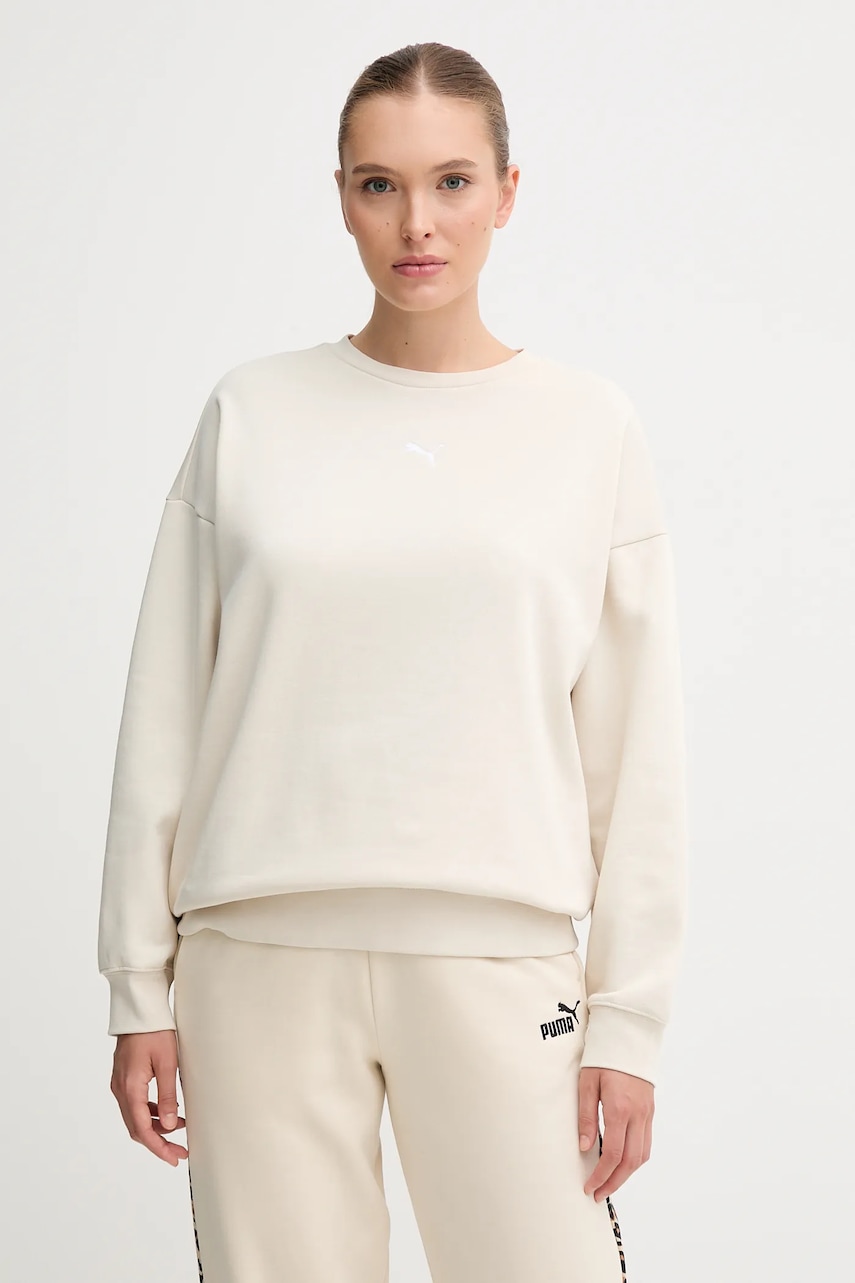 Puma bluză culoarea bej, uni, 685400