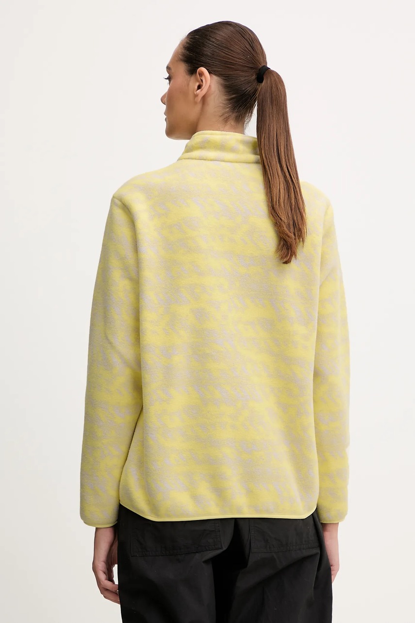 Кофта outdoor Jack Wolfskin BIG SKY цвет жёлтый узор A65449