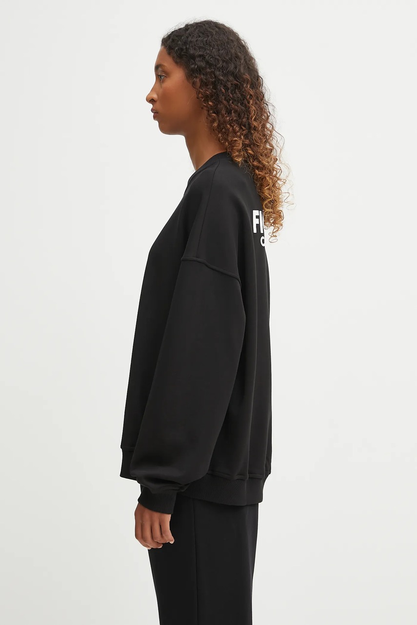 Хлопковая кофта Fiorucci Cash and Carry Print Relaxed Crewneck цвет чёрный с принтом W02FPSCR188CJ01BK01