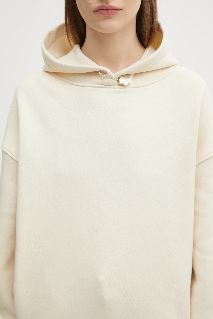 Kenzo bluza bawełniana Gots Oversize With Boke Pin (zdjęcie 4)