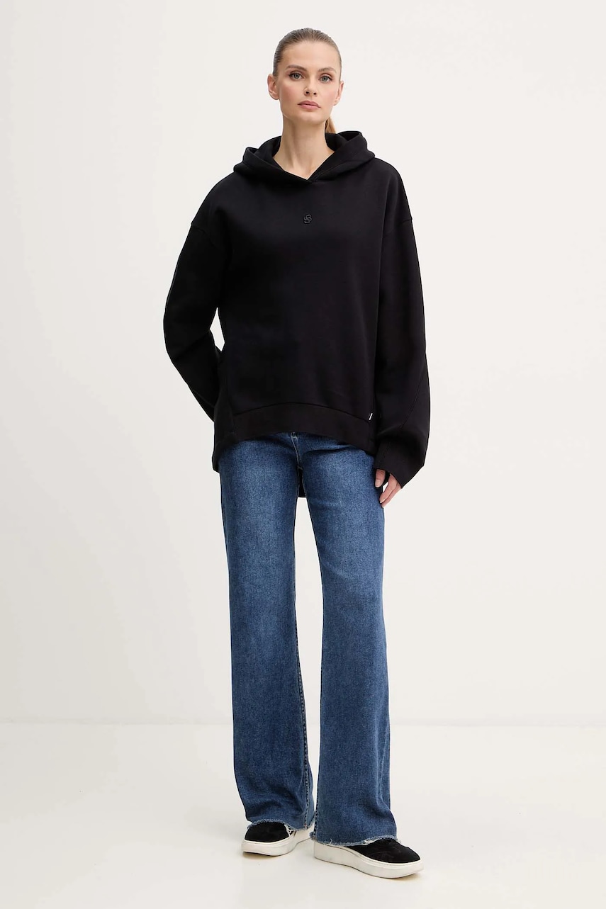 Кофта BOSS цвет чёрный с капюшоном однотонная 50550339 Кофта BOSS цвет чёрный с капюшоном однотонная 50550339
