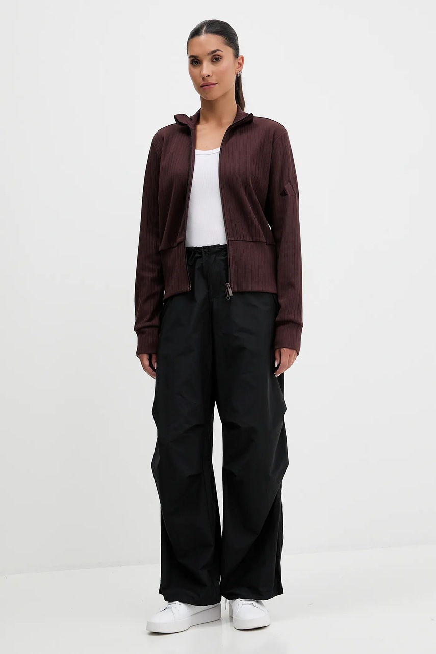 Кофта adidas All Szn Winterized цвет коричневый однотонная JM5947