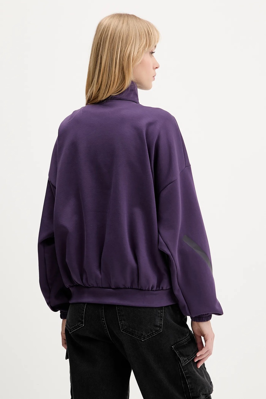 Μπλούζα adidas adidas x Z.N.E χρώμα: μοβ, JW7780 φωτογραφία