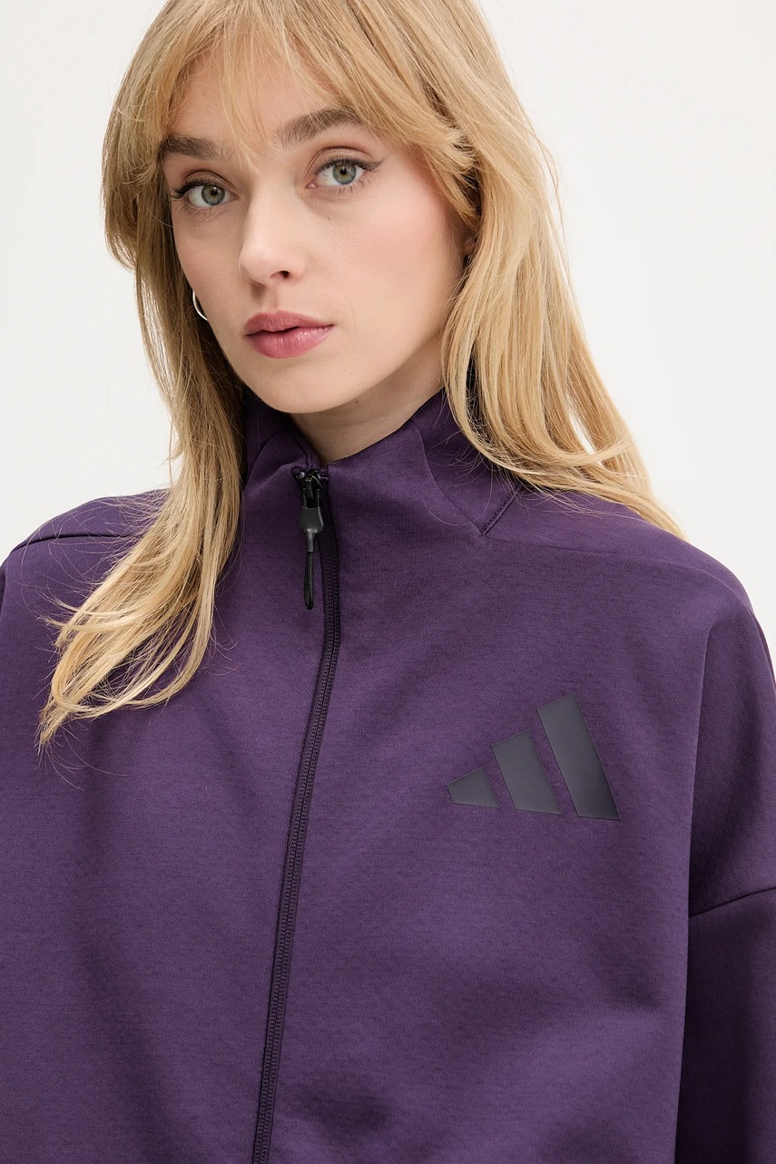 Μπλούζα adidas adidas x Z.N.E χρώμα: μοβ, JW7780 φωτογραφία