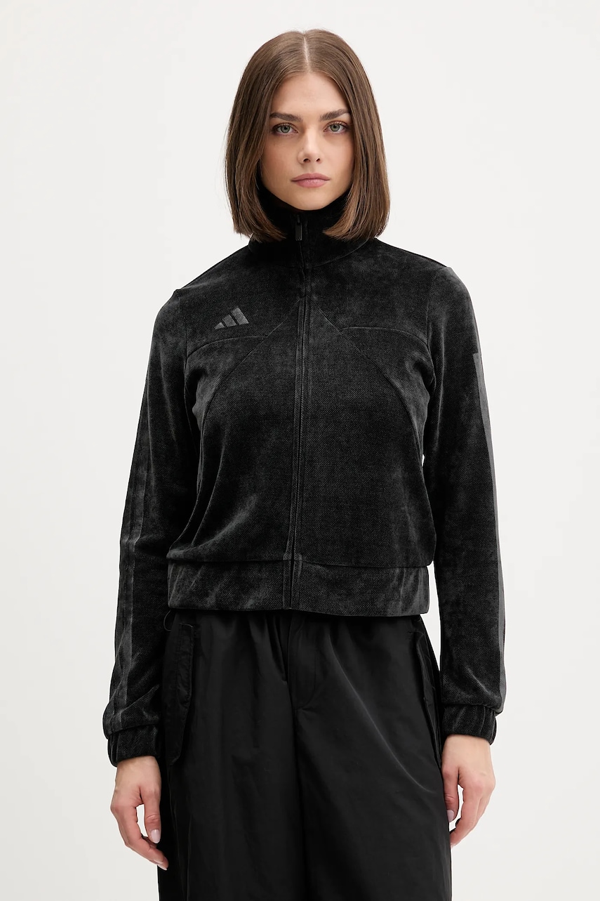 adidas bluză Tiro culoarea negru, cu imprimeu, JX5124