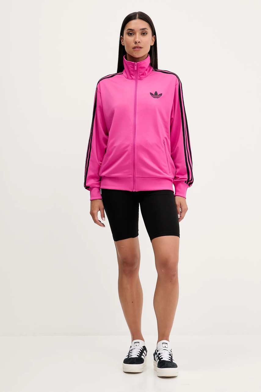 Кофта adidas Originals Firebird цвет розовый с аппликацией JX7866