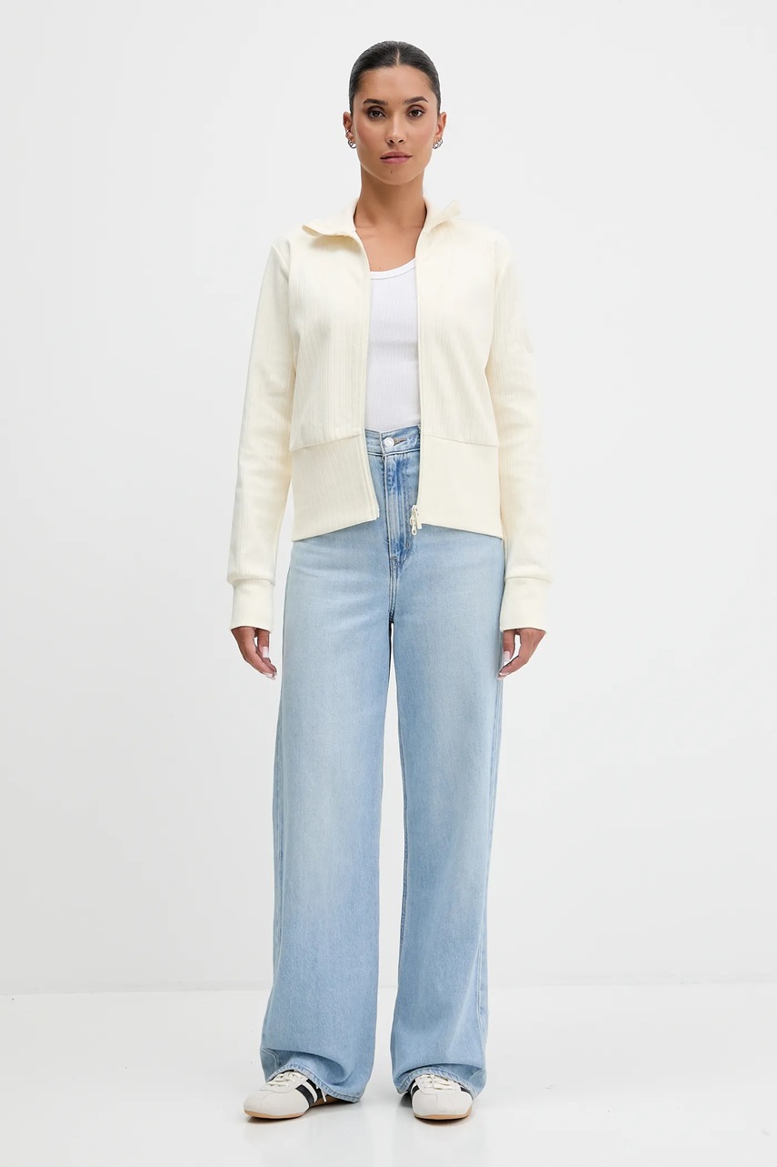 Кофта adidas All Szn Winterized цвет бежевый однотонная JW7434