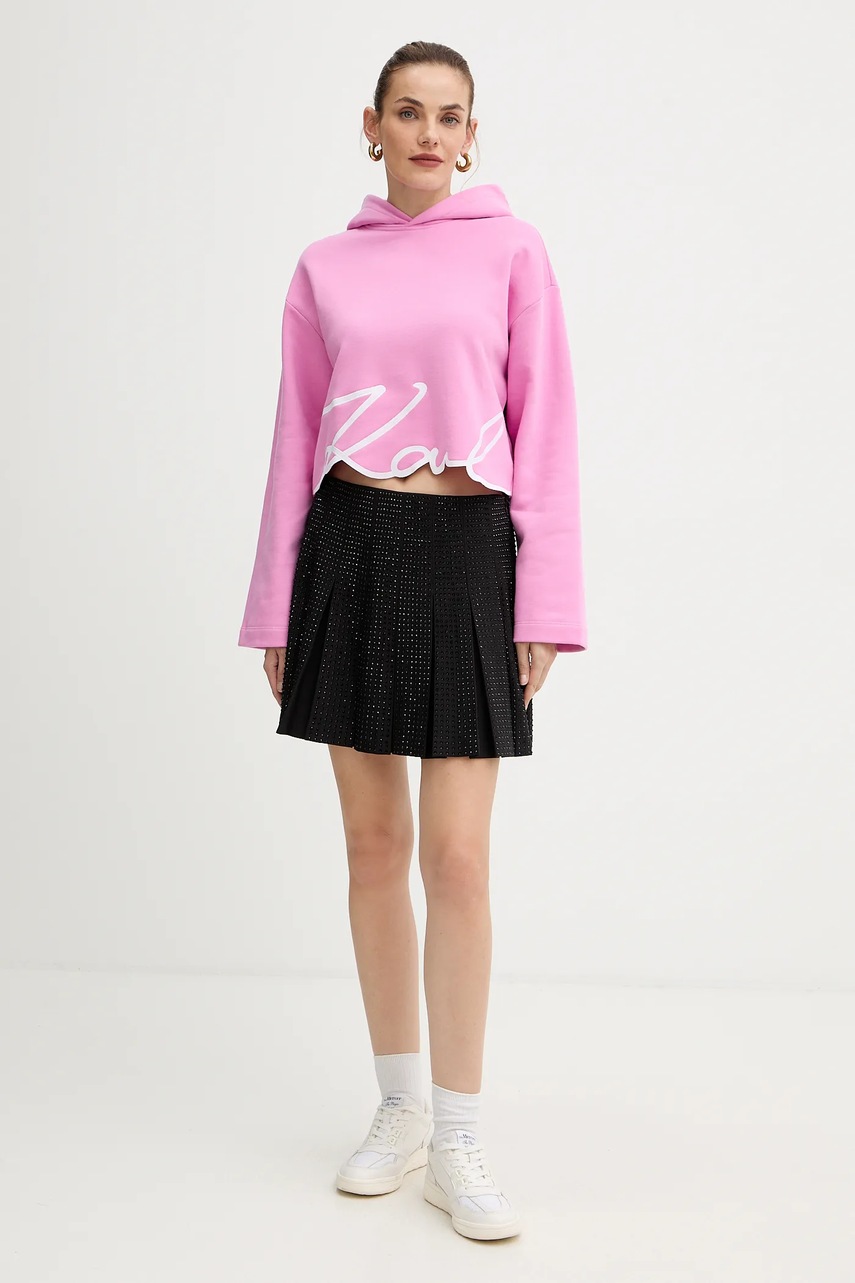 Кофта Karl Lagerfeld цвет розовый с аппликацией A4W20039