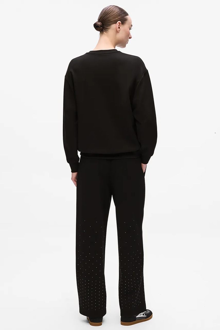 Кофта Karl Lagerfeld цвет чёрный с аппликацией A4W20038