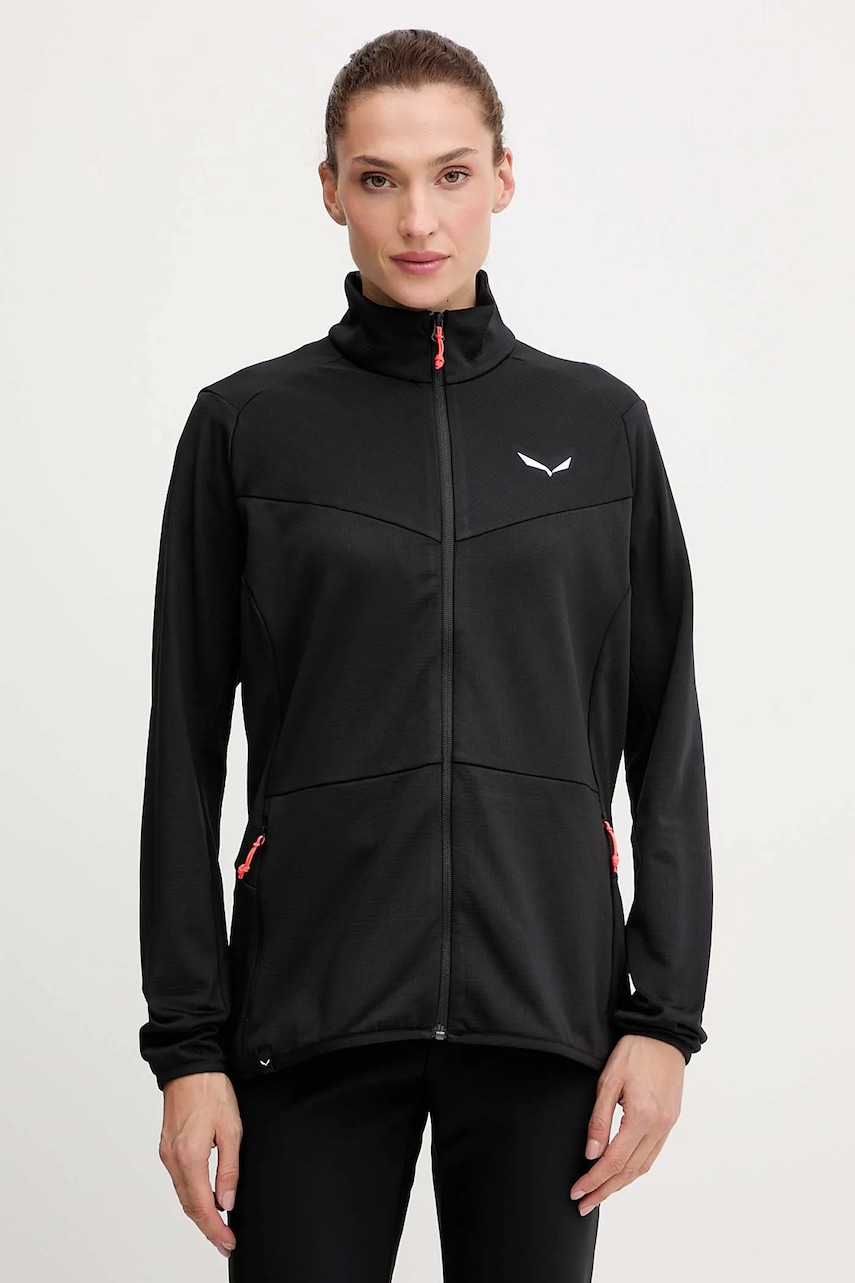Salewa hanorac în aer liber Puez Cammino culoarea negru, uni, 00.0000029095