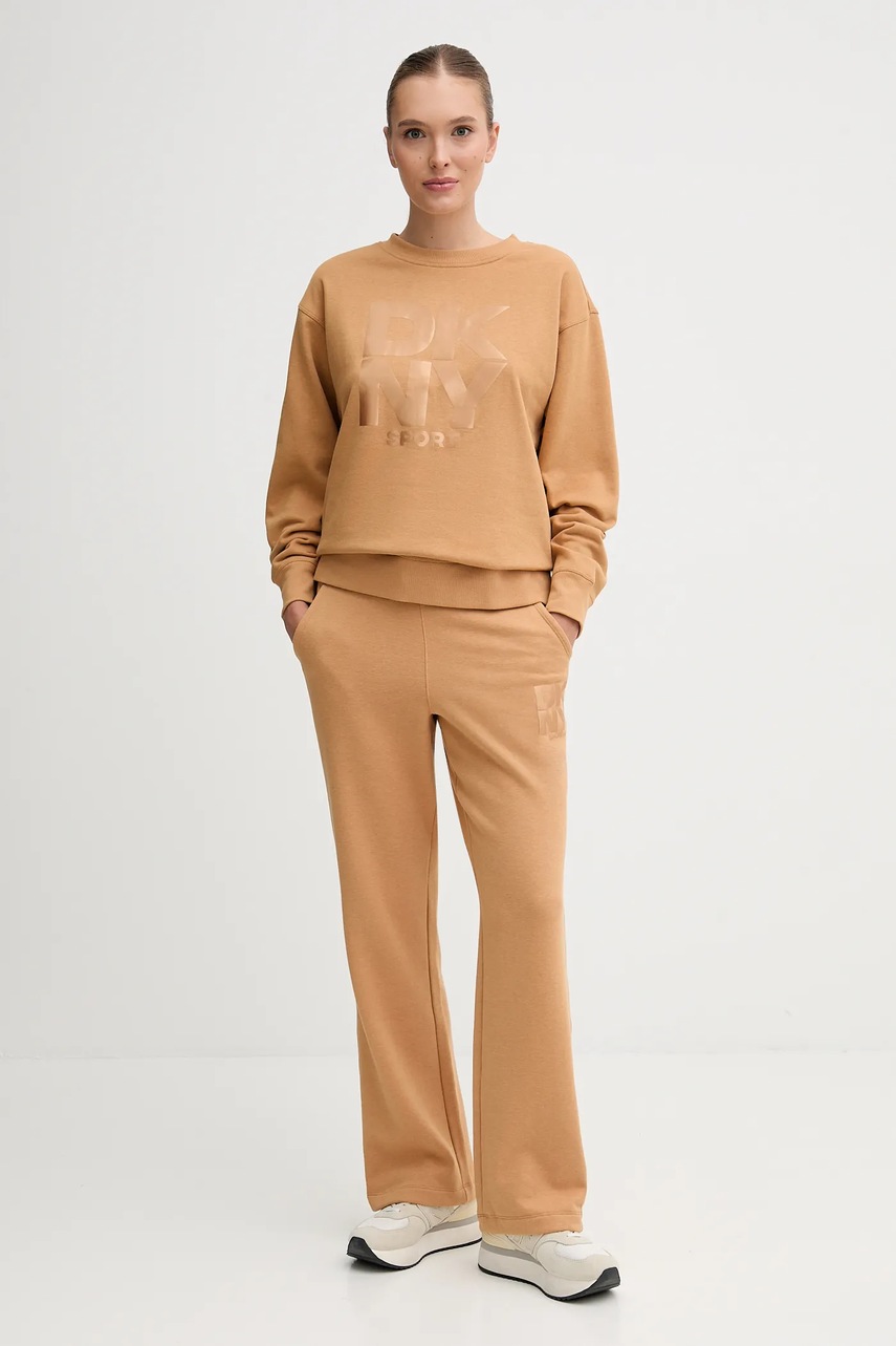 Кофта Dkny цвет коричневый узор DP5T1444