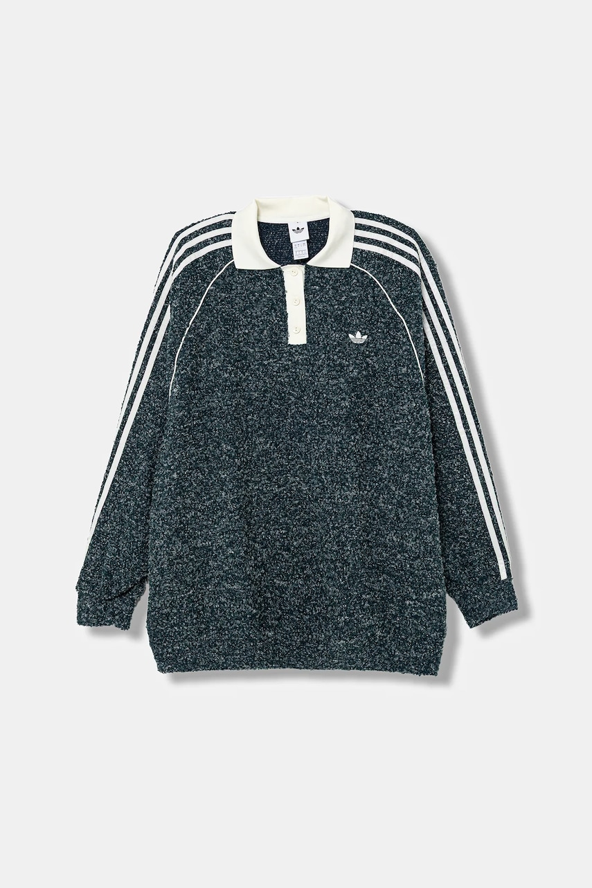 adidas Originals bluză culoarea verde, melanj, KS7790