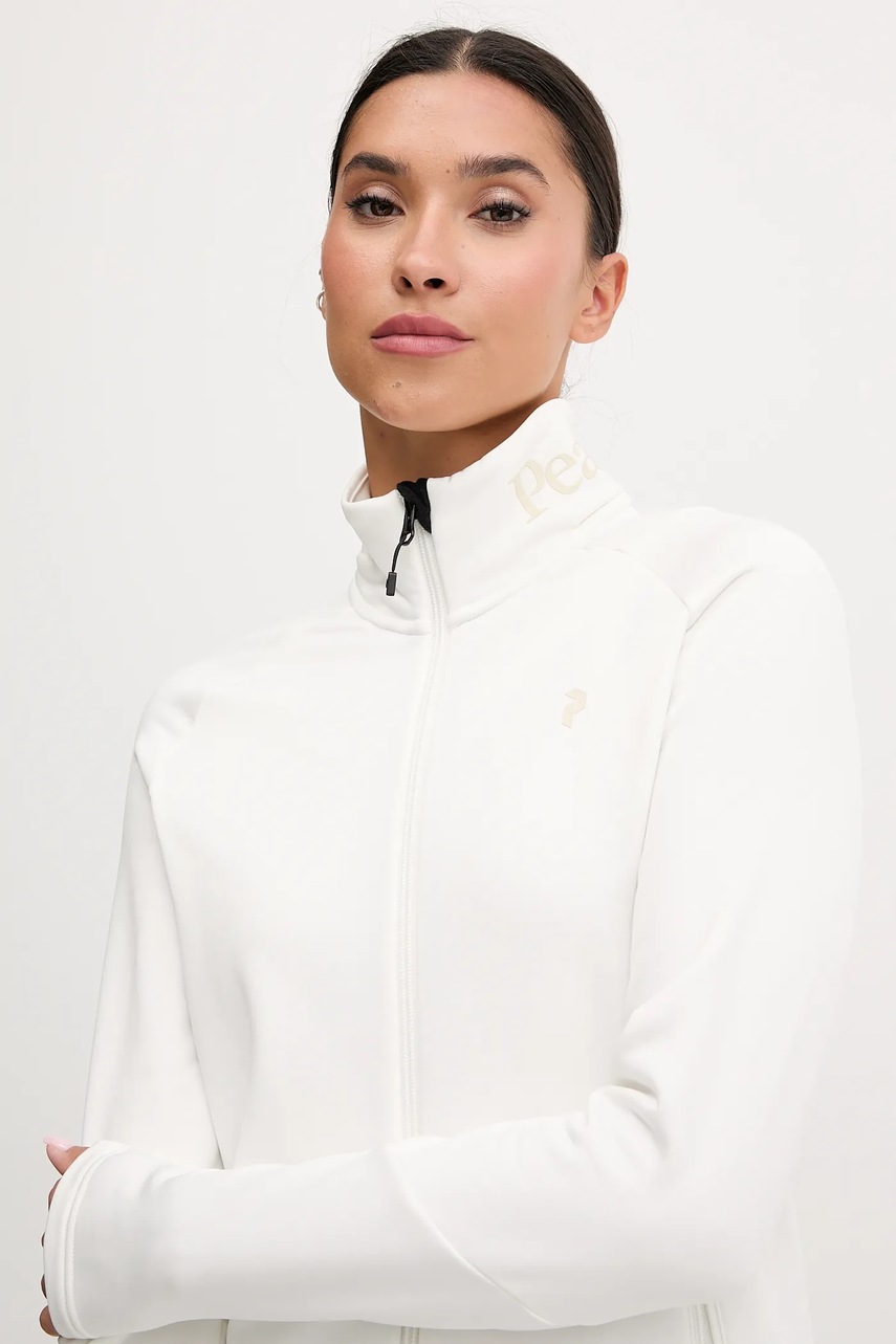 Μπλούζα Peak Performance Rider χρώμα: μπεζ, G80572 φωτογραφία