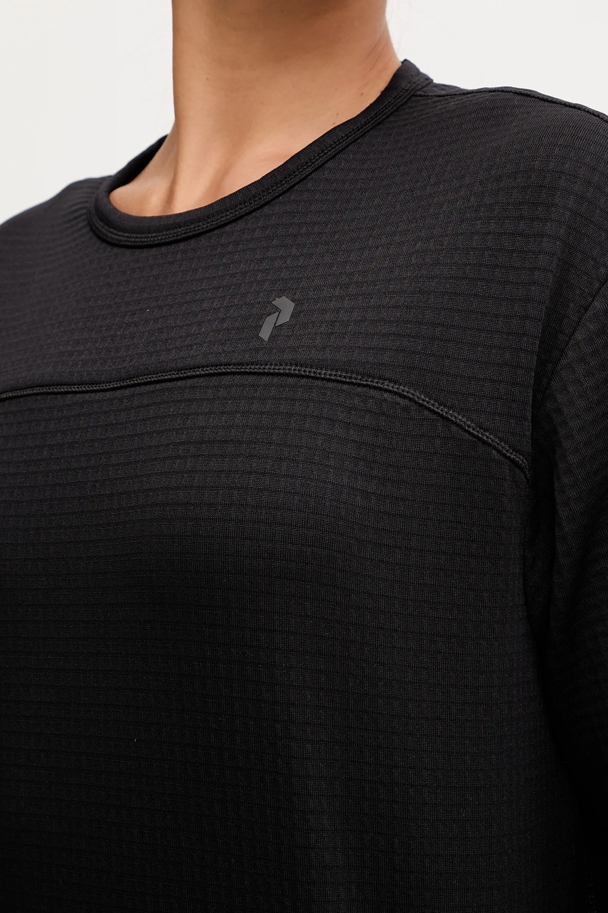 Αθλητικό μακρυμάνικο Peak Performance Trail χρώμα: μαύρο, G79810 φωτογραφία