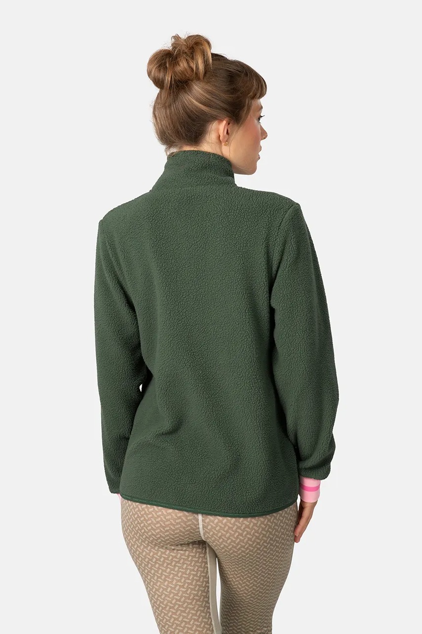 Φλις μπουφάν Kari Traa ROTHE χρώμα: πράσινο, 623487 φωτογραφία