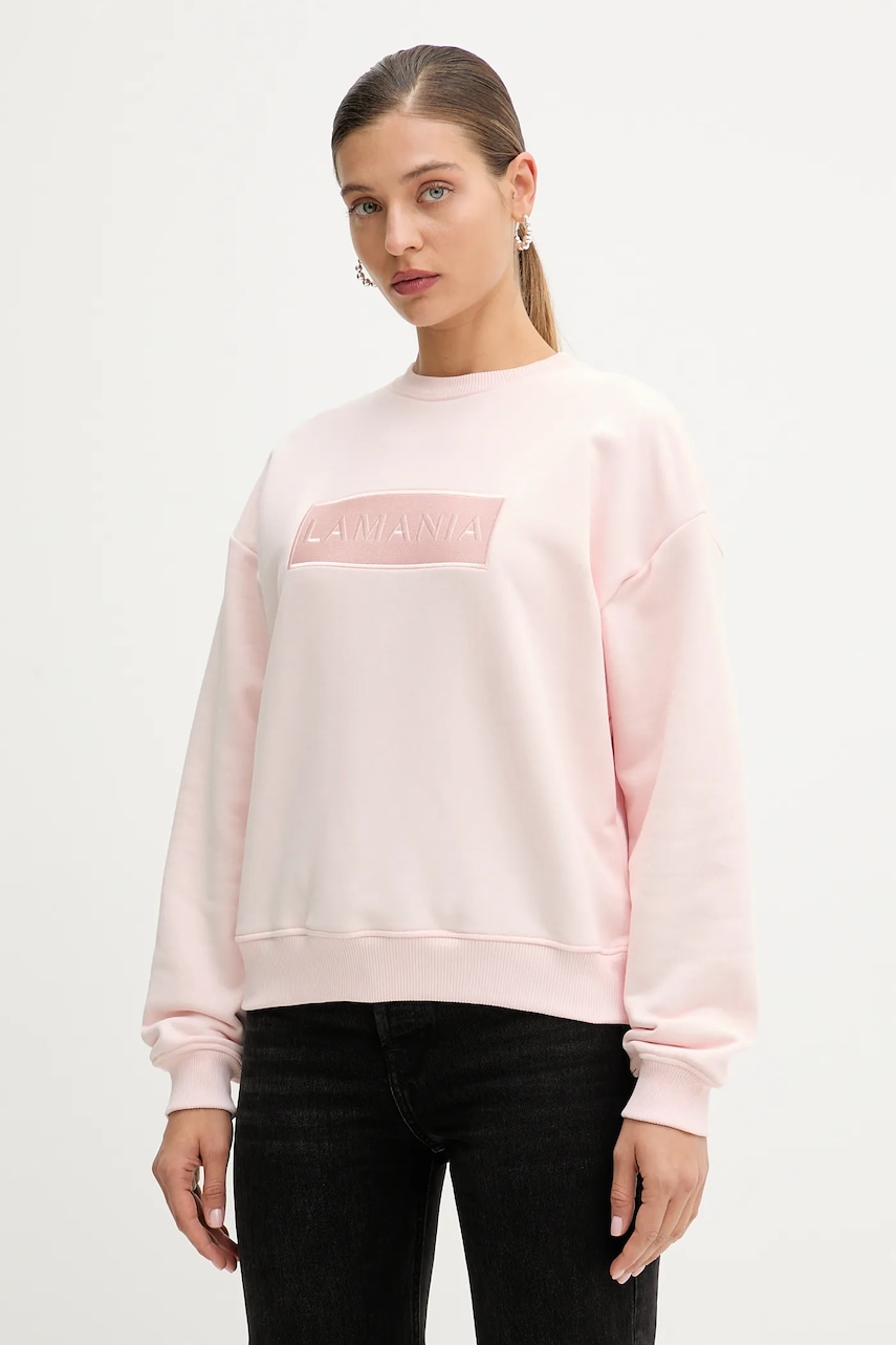 La Mania bluză MEA culoarea roz, uni, MEA