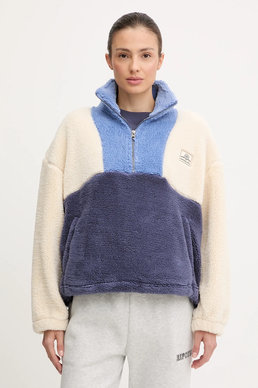 Rip Curl hanorac fleece BLOCK PARTY cu imprimeu, 0A6WFL