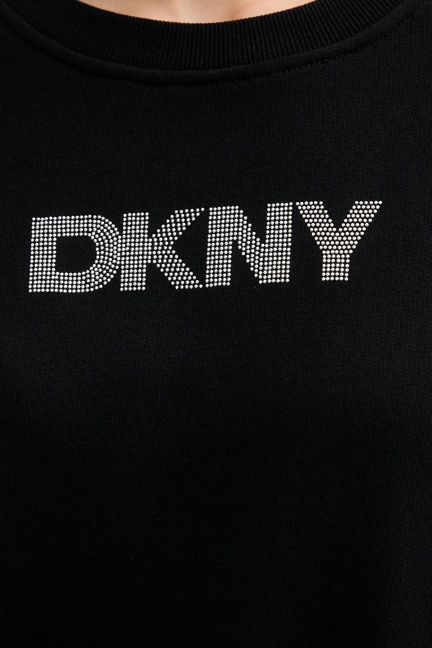 Bavlněná mikina Dkny LOGO TERRY (obrázek 5)