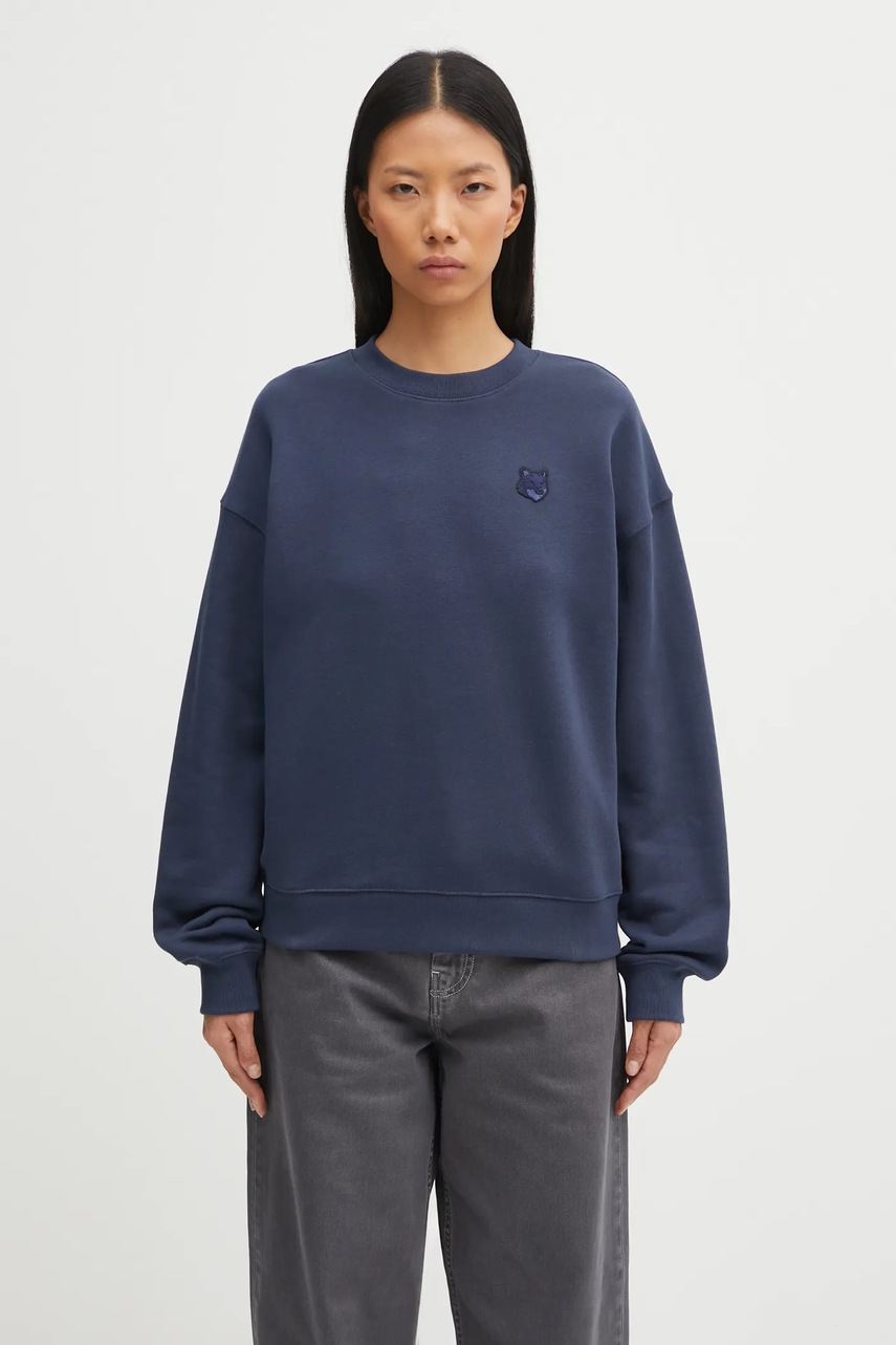 Maison Kitsuné hanorac de bumbac Bold Fox Head Patch