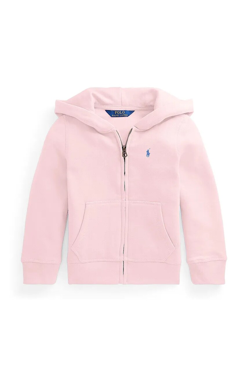 Levně Mikina Polo Ralph Lauren růžová barva, s kapucí, 312833560028