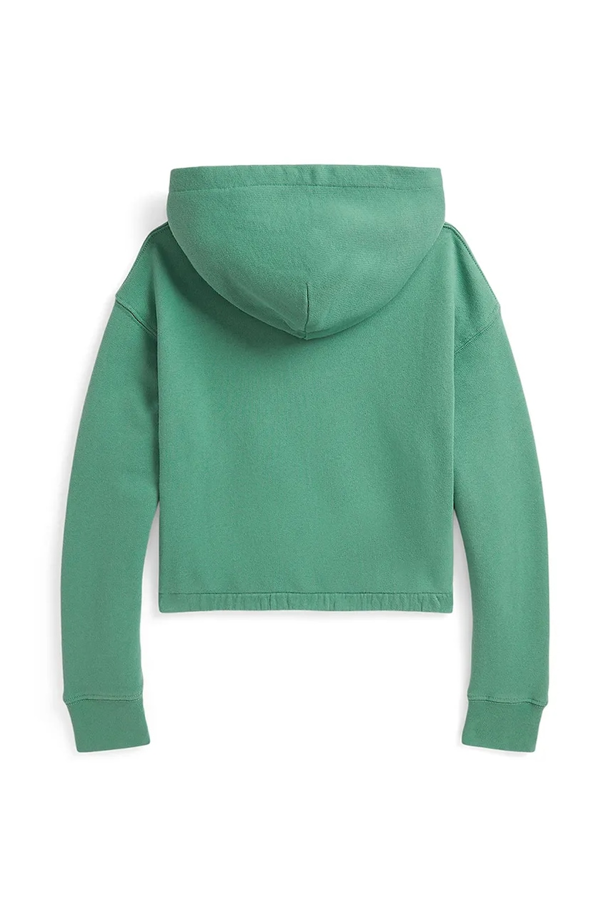Детская кофта Polo Ralph Lauren цвет зелёный с капюшоном однотонная 313970990001 Детская кофта Polo Ralph Lauren цвет зелёный с капюшоном однотонная 313970990001