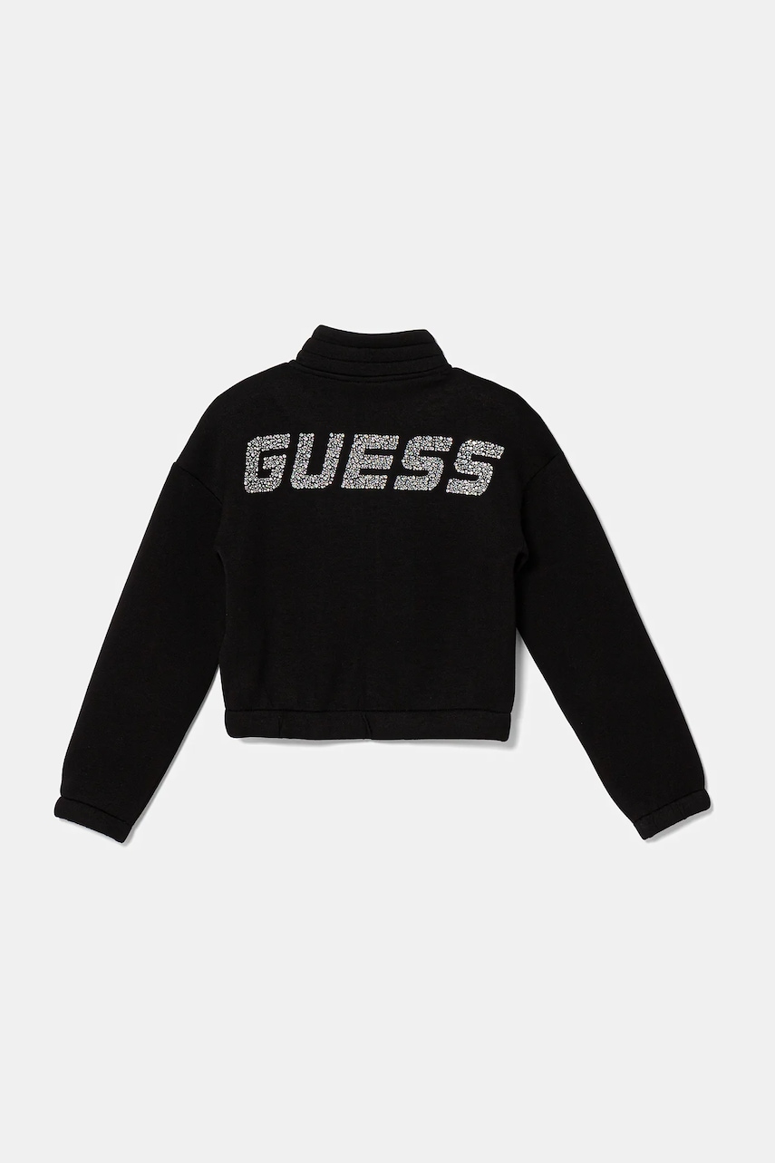 Детская кофта Guess цвет чёрный однотонная J5YQ31 K7UW2 Детская кофта Guess цвет чёрный однотонная J5YQ31 K7UW2