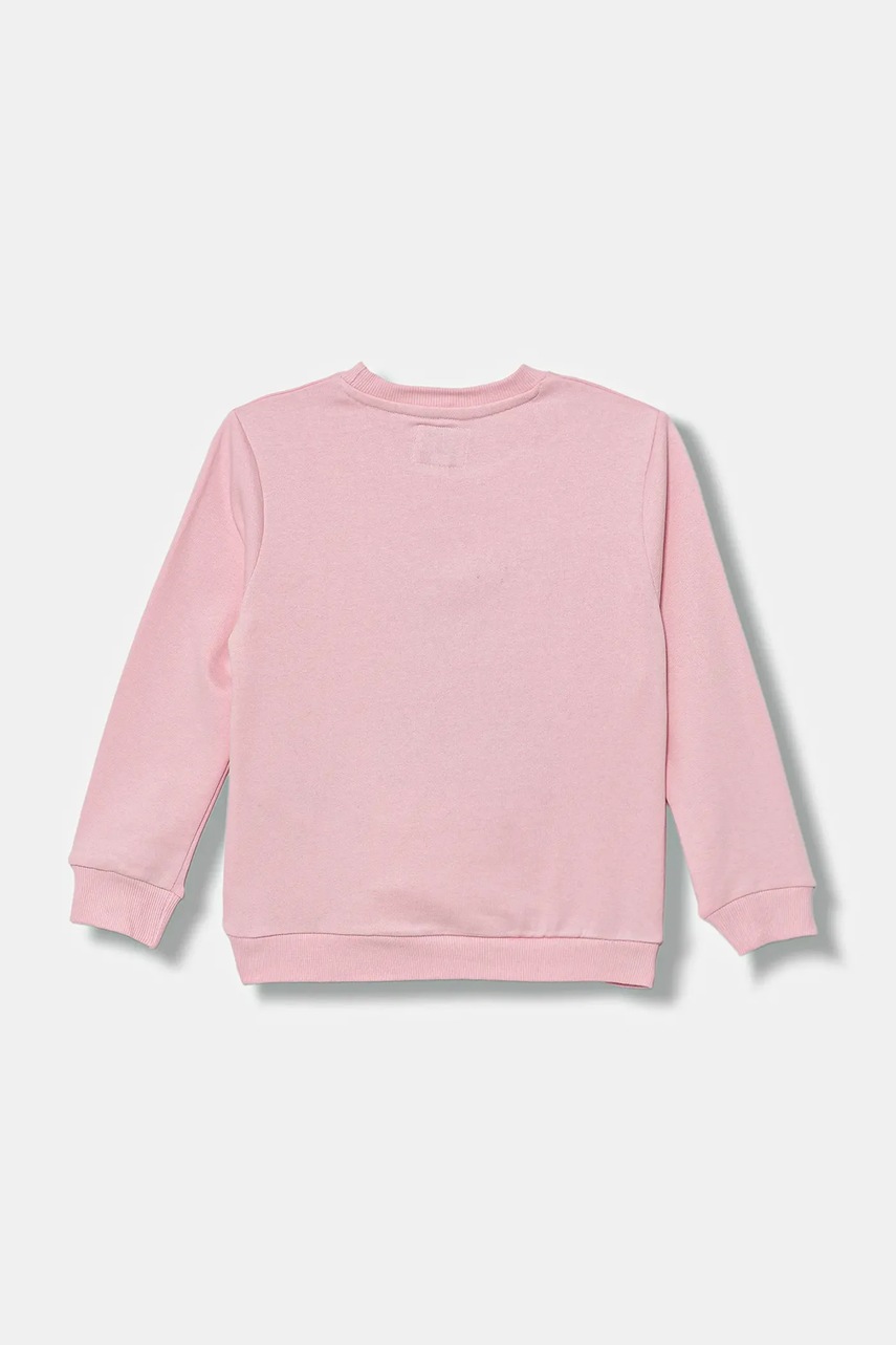 Детская хлопковая кофта Guess цвет розовый с аппликацией H5YT00 KAX74 в Черновцах