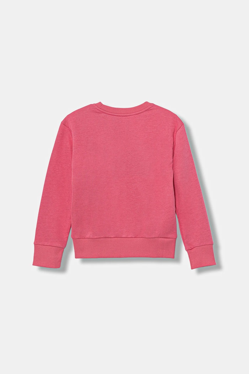 Детская кофта adidas цвет розовый с принтом JE1390 Детская кофта adidas цвет розовый с принтом JE1390