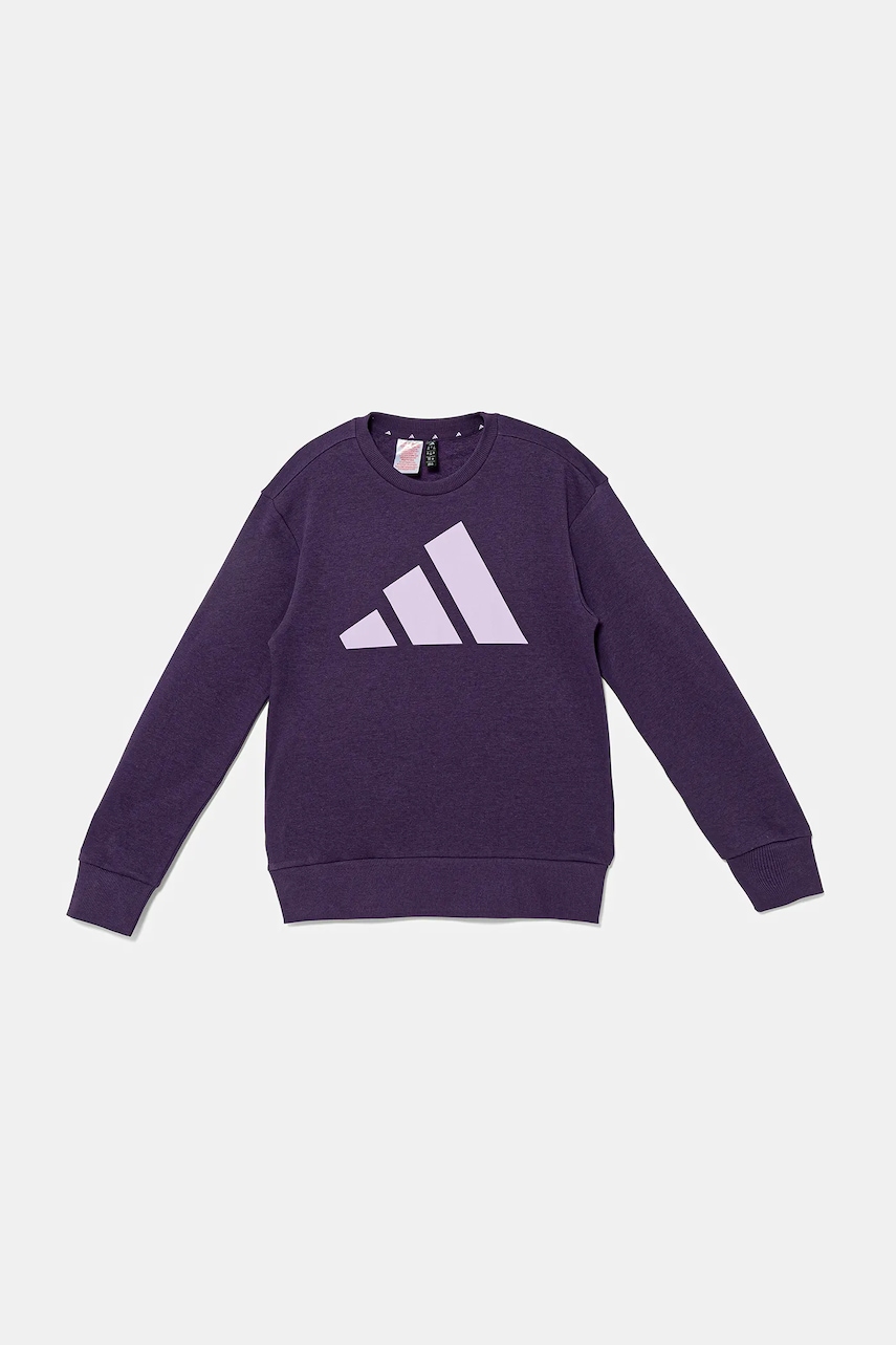 Детская кофта adidas цвет фиолетовый с принтом JN2592 Детская кофта adidas цвет фиолетовый с принтом JN2592