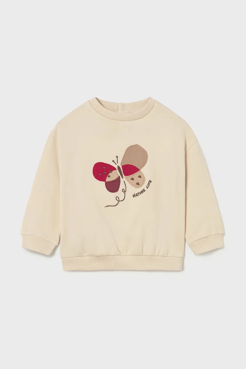 Mayoral bluză culoarea bej, cu imprimeu, 2430