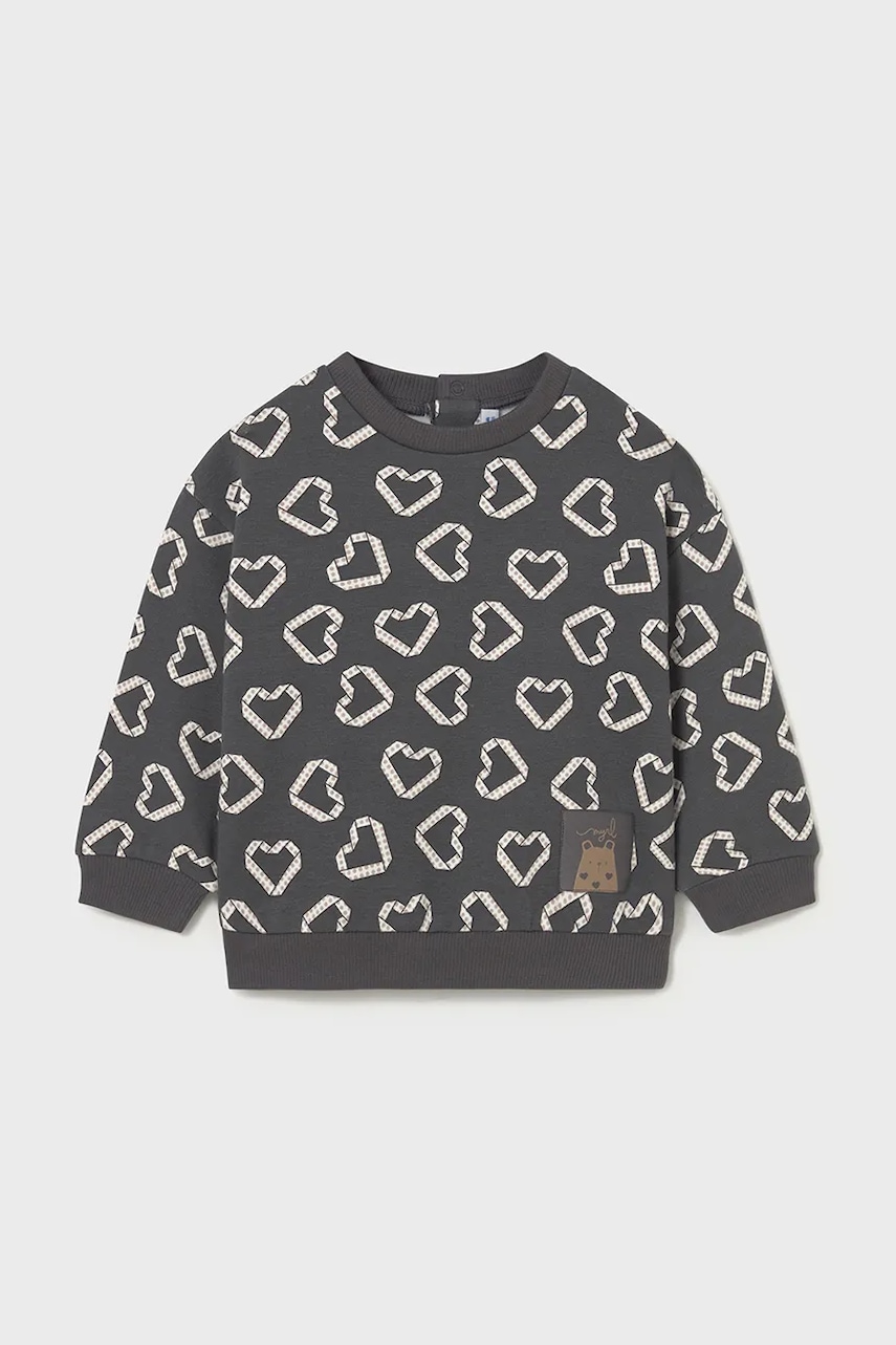 Mayoral bluză culoarea gri, cu imprimeu, 2430