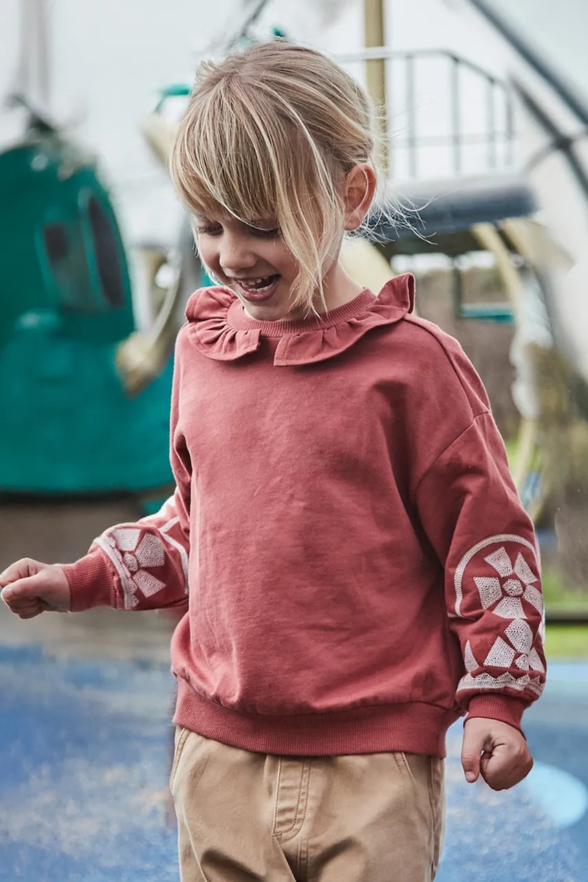 Mayoral hanorac de bumbac pentru copii culoarea roșu, cu imprimeu, 4430