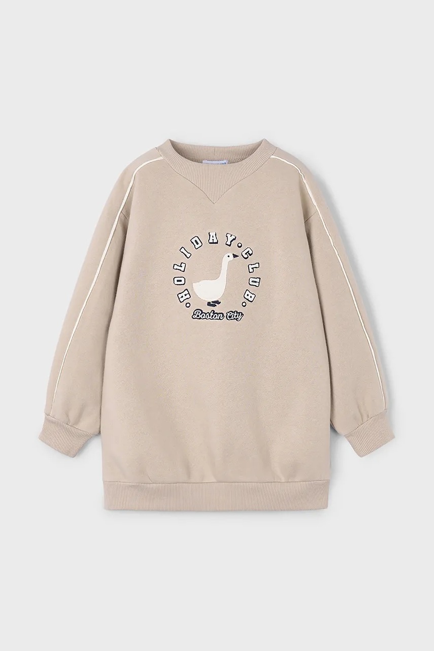 Детская кофта Mayoral цвет бежевый с принтом 4931