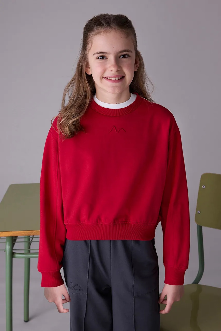 Mayoral bluză copii culoarea rosu, uni, 7422