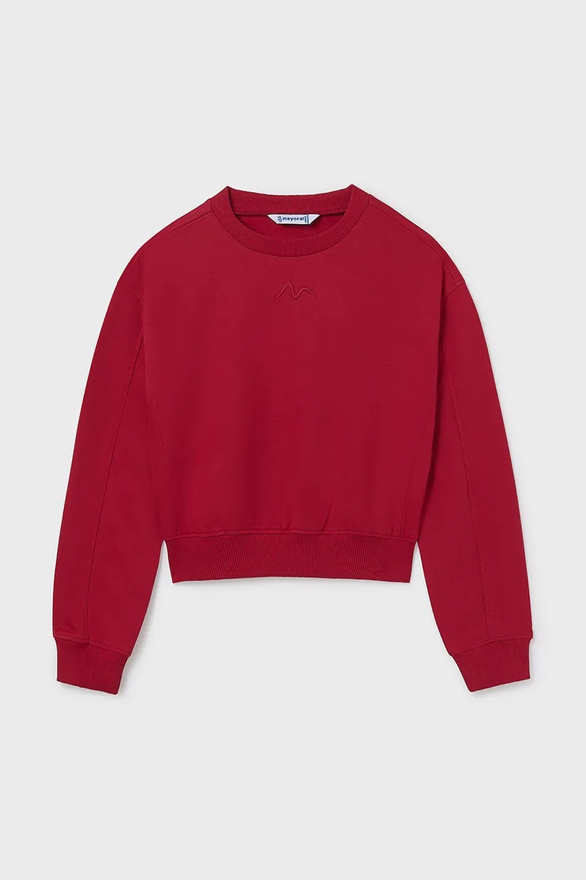 Детская кофта Mayoral цвет красный однотонная 7422