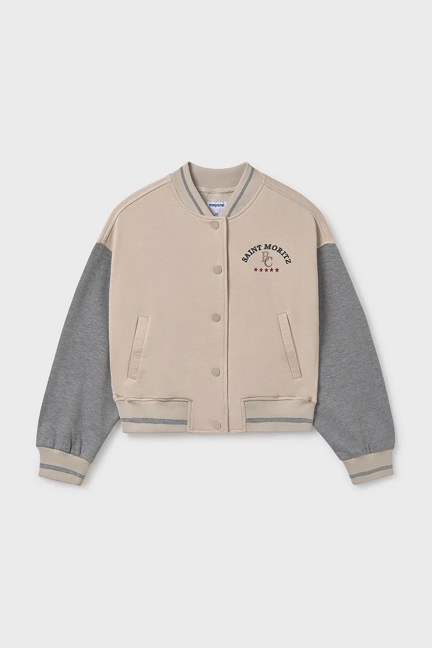 Детская кофта Mayoral цвет бежевый узор 7428