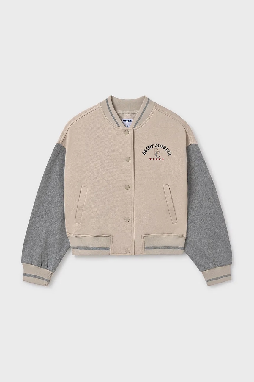Детская кофта Mayoral цвет бежевый узор 7428 Детская кофта Mayoral цвет бежевый узор 7428