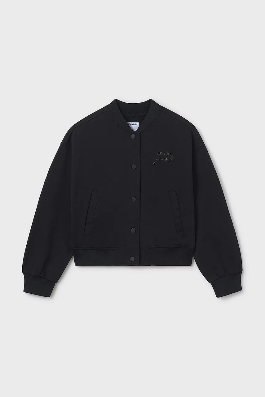 Детская кофта Mayoral цвет чёрный узор 7428 Детская кофта Mayoral цвет чёрный узор 7428