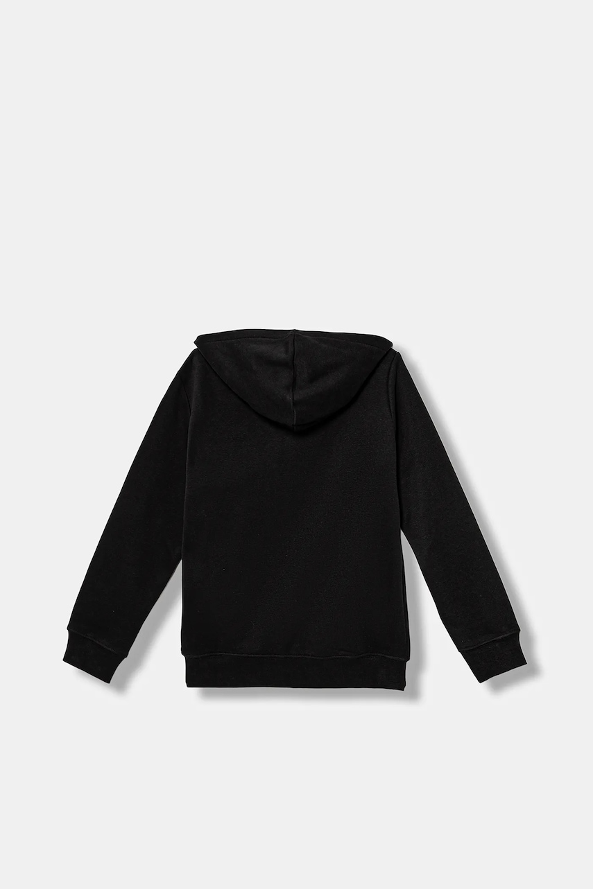 Детская кофта Puma ESS SCRIPT Full-Zip Hoodie FL G цвет чёрный с капюшоном с аппликацией 689253 Детская кофта Puma ESS SCRIPT Full-Zip Hoodie FL G цвет чёрный с капюшоном с аппликацией 689253