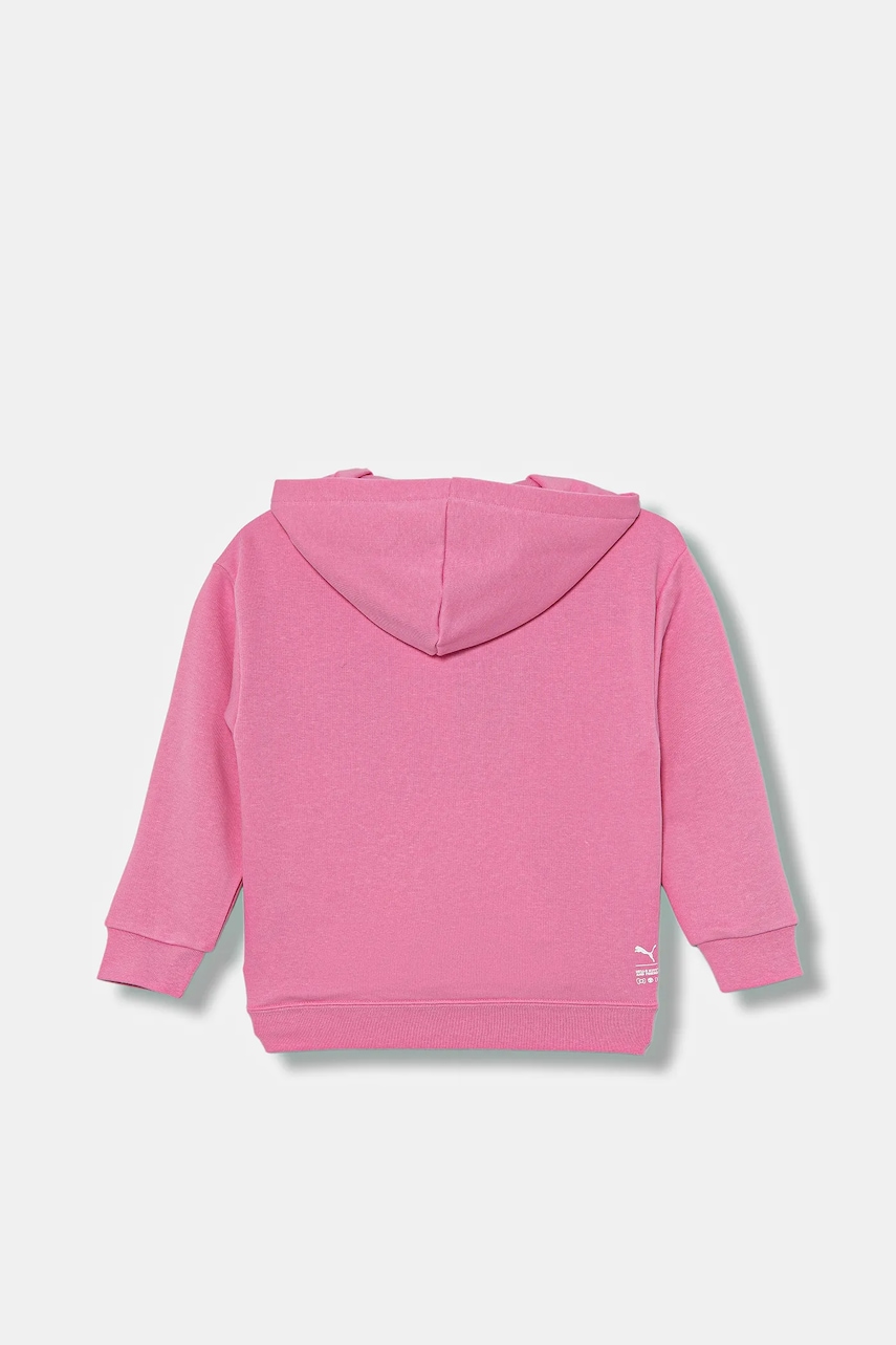 Детская кофта Puma цвет розовый с капюшоном с принтом 632387 Детская кофта Puma цвет розовый с капюшоном с принтом 632387