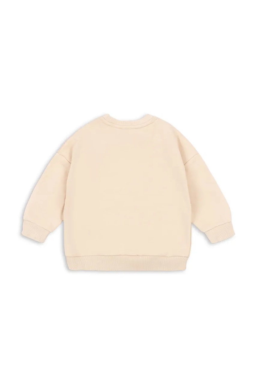 Детская кофта Konges Sløjd LOU SEQUIN SWEAT SHIRT OCS цвет бежевый с аппликацией KS103862